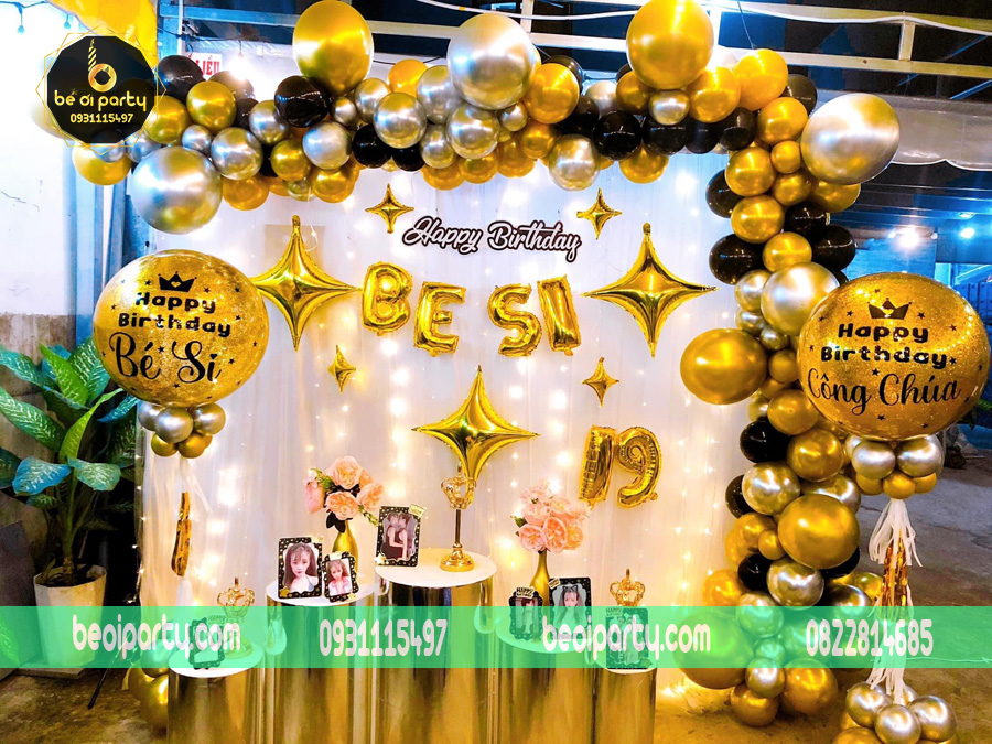 Combo Full trọn bộ trang trí sinh nhật đơn giản cho bé trai bé gái   Shopee Việt Nam